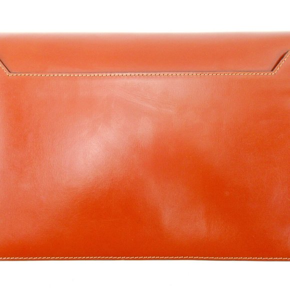 Auth LOEWE clutch bag business bag women''s anagram brown leather used T9805 - Picture 2 of 4